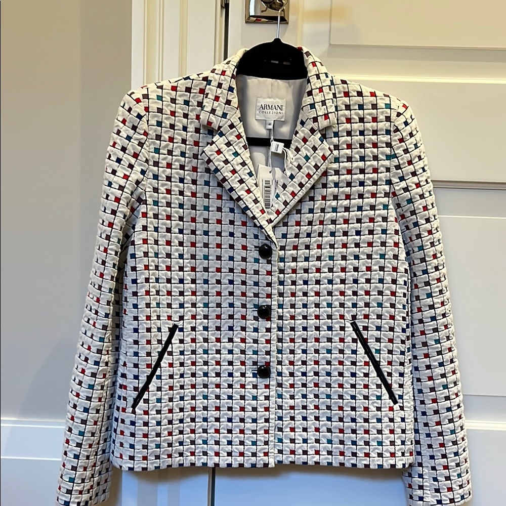 Giorgio Armani Women's Black and White Jacket